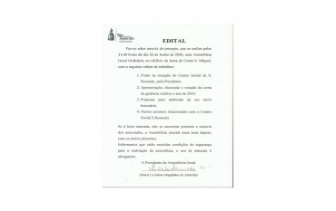 Convocatória para Assembleia Geral Ordinária 2020